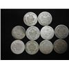Image 2 : 10 ASSORTED 1890'S SEATED LIBERTY DIMES