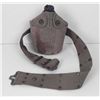 Image 1 : WWII U.S. ARMY WEB BELT AND CANTEEN W/ CANVAS COVER
