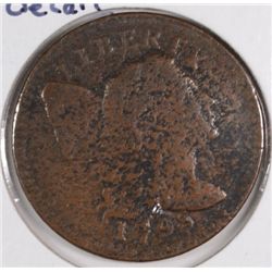 1795 Large Cent, Plain Edge