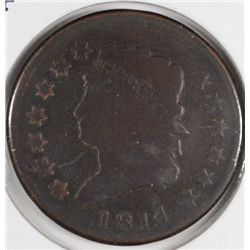 1814 Plain 4 LARGE CENT
