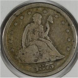1875-S Twenty Cent Piece