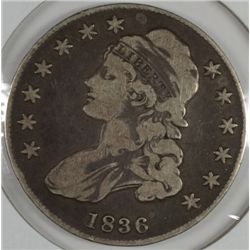 1836 Lettered Edge Bust Half Dollar