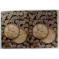 2 -- 1941 - 1974 Lincoln Cent Complete Albums.