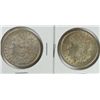 Image 1 : 2 Morgan Dollars High End AU+ 1921, 1880.