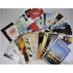 Lot of Vintage Collectible Swarovski Postcards, Product Catalogs, Magazines etc.