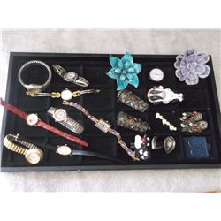Misc. Lot of Costume Jewelry & Watches