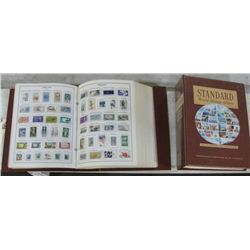 2 Standard World Stamp Albums