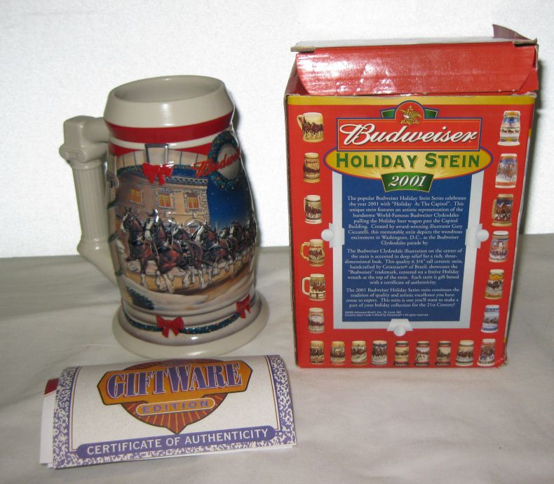 2001 Budweiser Stein,