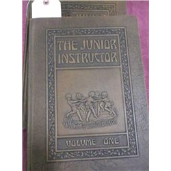 Two Leather bond Books Junior Instructor