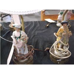 Pair of Victorian Bed Side Lamps 1930's