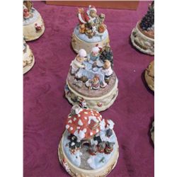 Set of 3 Musical Christmas boxes