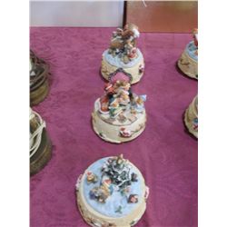 Set of 3 Musical Christmas boxes