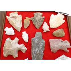 8  x 12  Frame of Chumash Artifacts