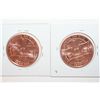 Image 2 : Lot Of (2) 1 oz. Copper Coin