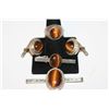 Image 1 : Lot Of Tiger Eye Set