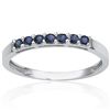 Image 2 : Genuine Sapphire band ring in 0.925 Silver