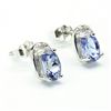Image 1 : 0.84Ct Genuine Tanzanite 925 Silver Earrings