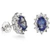 Image 1 : Stunning 0.96Ct Genuine Tanzanite SilverEarrings