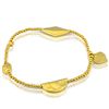 Image 1 : Fine 24k Gold Plated Stretchable Silver Bracelet