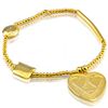 Image 1 : Fine 24k Gold Plated Stretchable Silver Bracelet