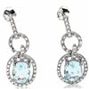 Image 1 : Marvelous 2.82 Ct Blue Topaz 925 Silver Earrings