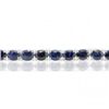 Image 2 : Fine 33CT 7x9mm Sapphire Silver Bracelet-7"