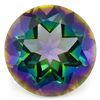 Image 1 : Fancy 12mm/5.7CT Round Mystical Rainbow Quartz Gemstone