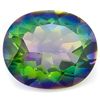 Image 1 : Fancy 4CT Oval Mystical Rainbow Quartz Gemstone
