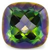 Image 1 : Fancy 10mm/3Ct Square Mystical Rainbow Quartz Gemstone
