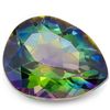 Image 1 : Fancy 10X12 mm Pear Mystical Rainbow Quartz Gemstone