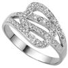 Image 2 : Vintage 0.925 Silver 22pcs/0.11Ct Diamond Accent Ring