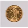 Image 1 : 1852 $2.50 GOLD LIBERTY MS-63 EXCELLENT EYE APPEAL