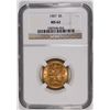 Image 1 : 1907 $5 GOLD LIBERTY NGC MS-62 LOOKS NICER