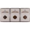 Image 1 : LINCOLN CENT LOT: 1916-D NGC XF/AU-45,  1916-S  NGC XF-40, 1917-S NGC XF-40