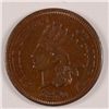Image 1 : 1870 INDIAN CENT, AU-50  BROWN AND NICE!