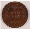 Image 2 : 1870 INDIAN CENT, AU-50  BROWN AND NICE!