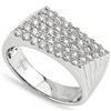 Image 1 : 18K Gold Micro Setting 4/5CT /40pcs Diamond Ring