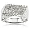 Image 2 : 18K Gold Micro Setting 4/5CT /40pcs Diamond Ring