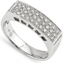 Everlasting Micro Setting 0.49CT Diamond 18K Gold Ring