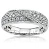 Image 2 : Elegant Micro Setting 0.46CT Diamond 18K Gold Ring