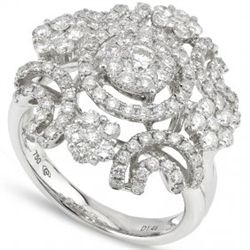 Modern Design Diamond (1.44CT) Ring Set in 18K Gold