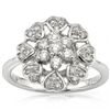 Image 1 : Radiant White Diamond (0.48CT) Ring Set in 18K Gold