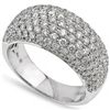 Image 1 : Engagement Micro Set Diamond Ring Band in 18K Gold