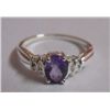 Image 1 : 2.120g Ring of Amethyst Sterling Silver