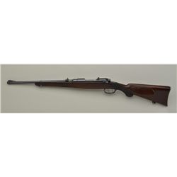 Mannlicher Schoenauer Model 1900 bolt action rifle, 6.5mm cal., 18” barrel, blue finish, double set 