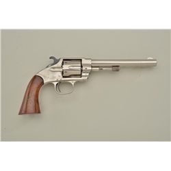 Hopkins & Allen XL Navy revolver, .38-100 cal., 6” barrel, nickel finish, smooth wood grips, #251 in