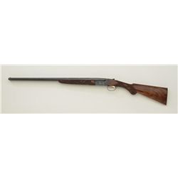 Winchester Model 23 Classic SxS hammerless shotgun, engraved with gold bird on bottom of receiver, 2