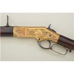 Winchester Model 1866 rifle serial number 133256 factory letter confirms engraved, half gold, octago