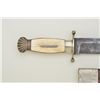 Image 8 : Clipped point Bowie knife marked Rose, New York with shell pommel and ivory grip retaining an antiqu