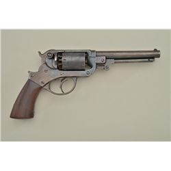 Starr Navy percussion revolver, .36 cal., 6” barrel, blue finish, wood grips, no visible markings ex